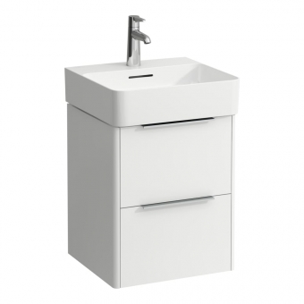 Spintelė praustuvui Laufen BASE 433x391x515 mm, su dviem stalčiais, praustuvui 815281, spalva- balta matinė 